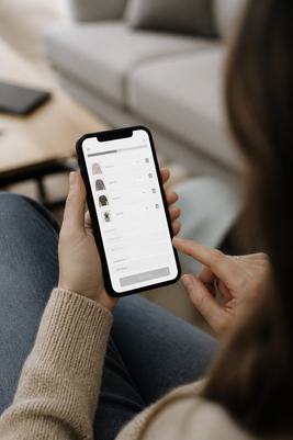 Shopper abandoning a cluttered mobile checkout